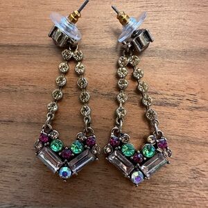 Beautiful gemstone earrings - costume jewelry